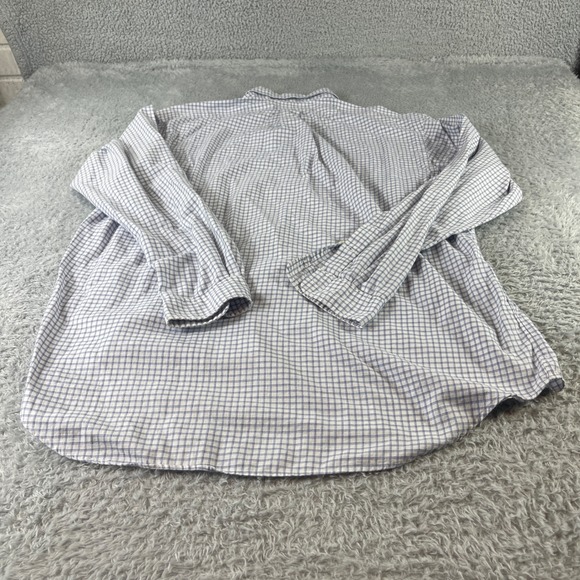 Ralph Lauren Yarmouth Gingham Button Down Shirt Long Sleeve Mens 17 1/2 36/37 - Picture 9 of 10